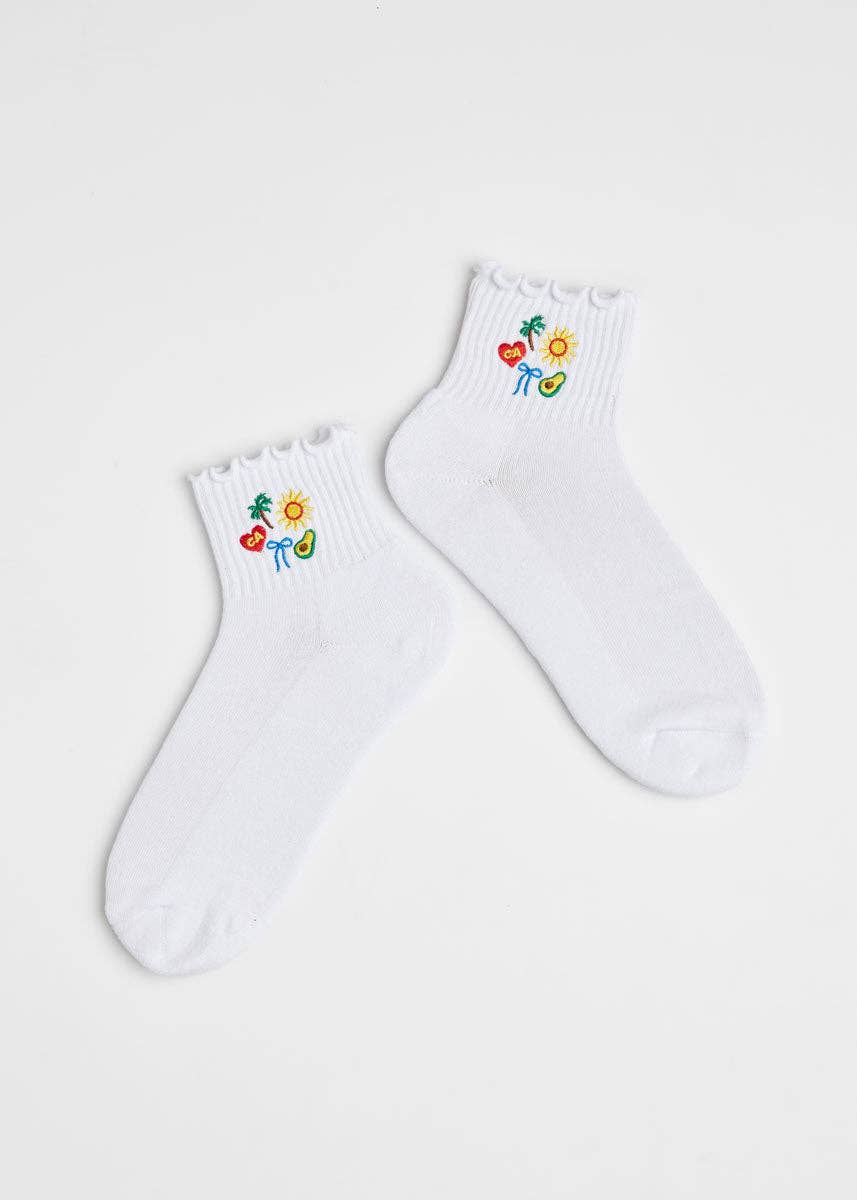 Alice & Wonder - California Icons Ruffle Sock