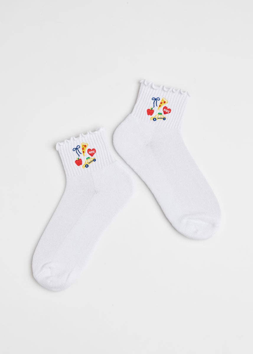 Alice & Wonder - New York City Icons Ruffle Sock