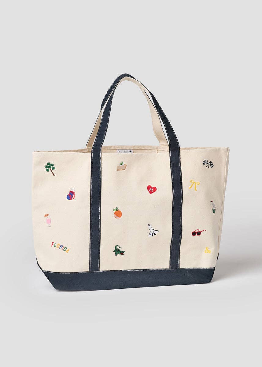 Alice & Wonder - Florida Icons Tote
