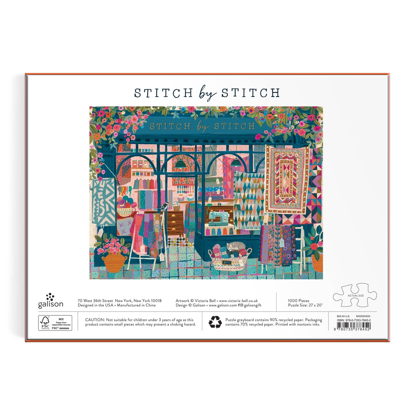 Chronicle Books - Stitch by Stitch 1000 Piece Puzzle