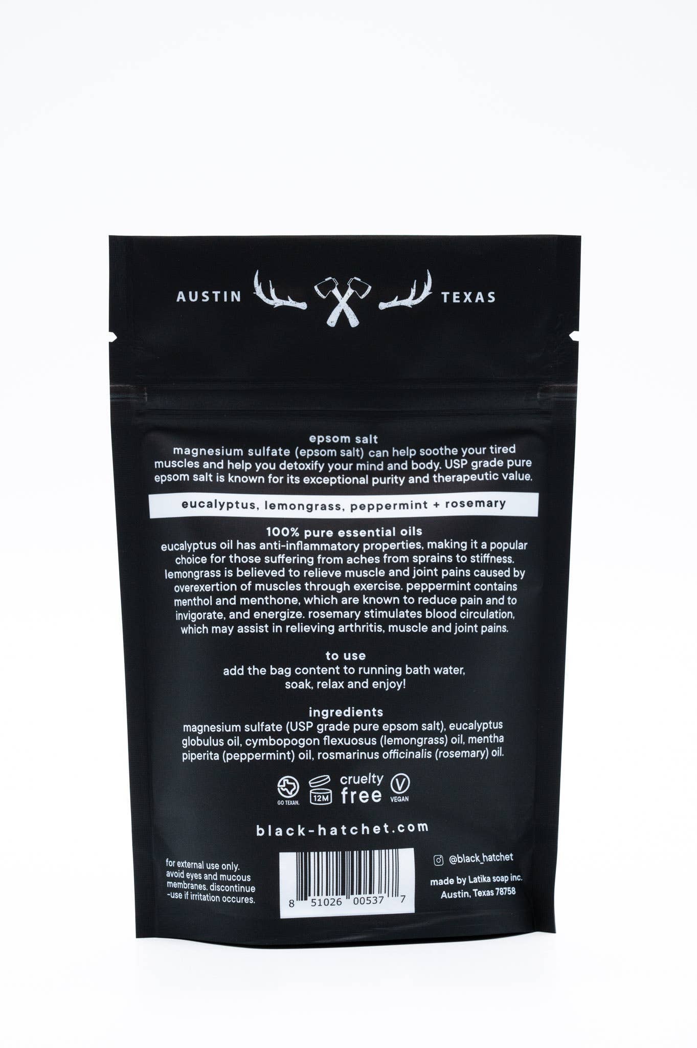 Black Hatchet - Black Hatchet Muscle Bath Salt