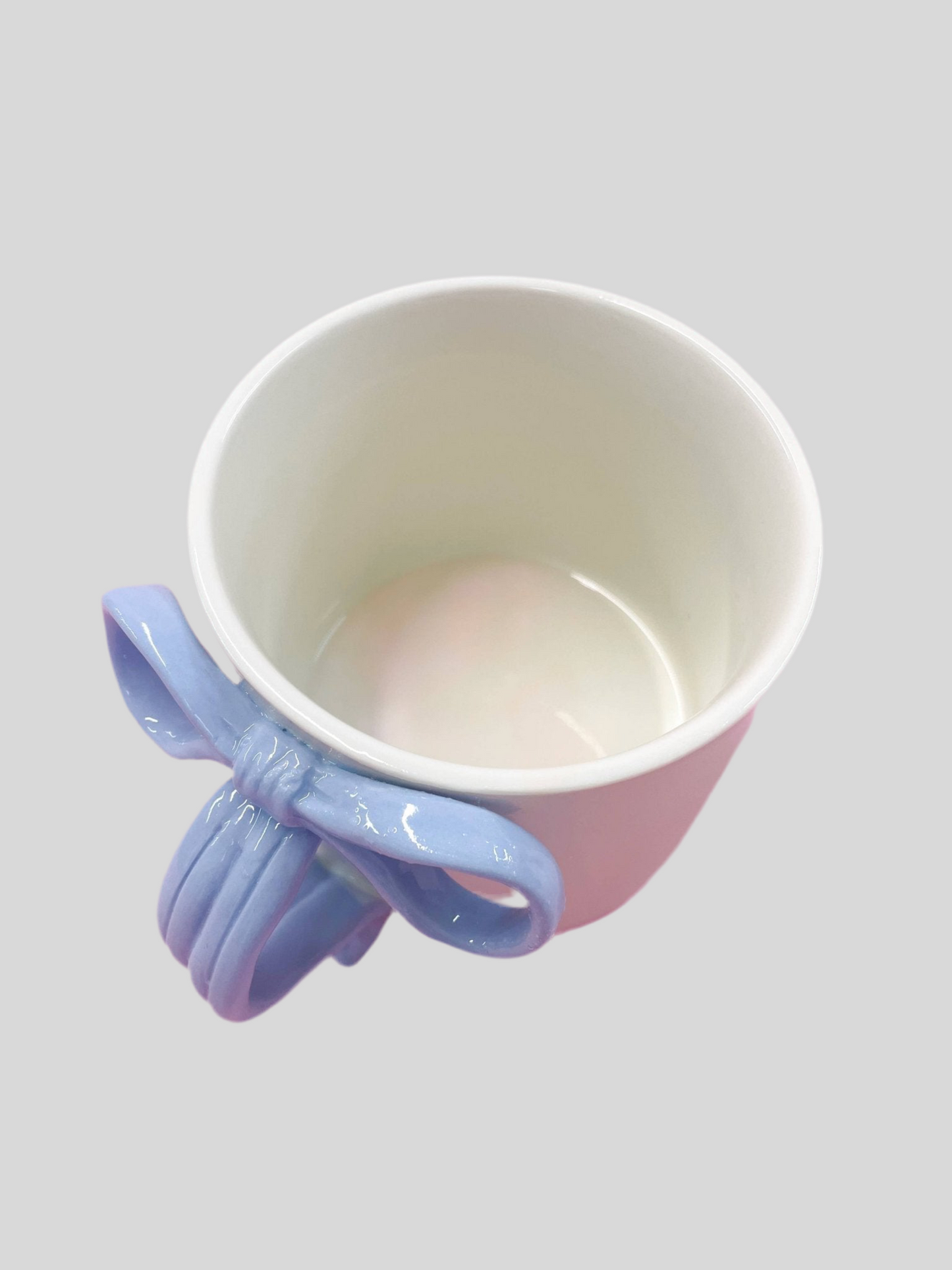 Blue Bow 15oz Ceramic Coffee Mug