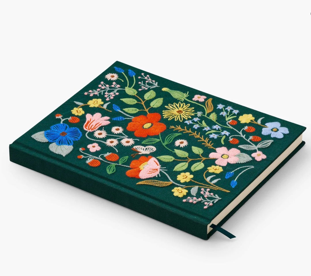 Rifle Paper Company Strawberry Fields Embroidered Sketchbook