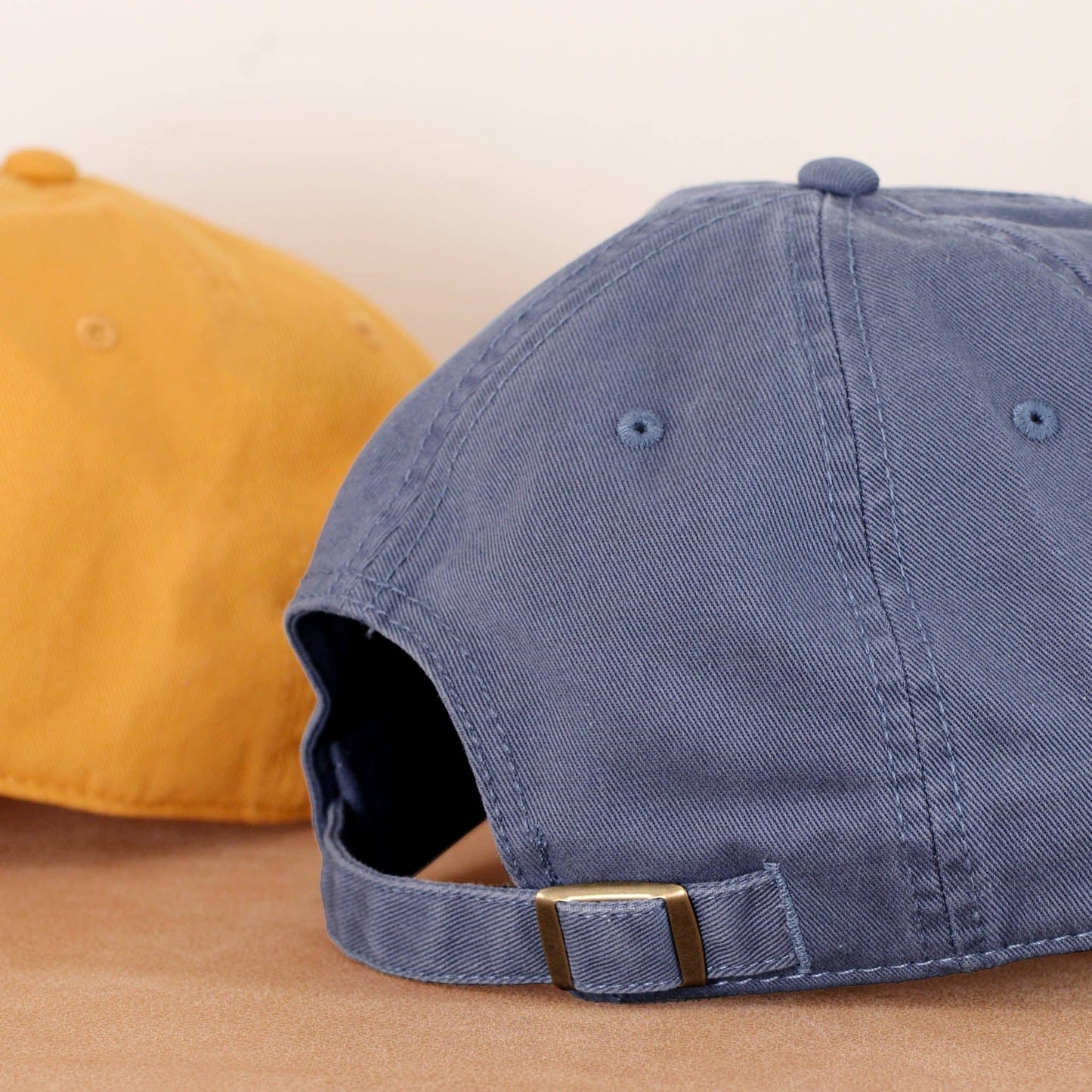 Alphabet Bags - Sunshine Appreciation Society - Cotton Baseball Cap - Vintage Blue - Jennie Dots