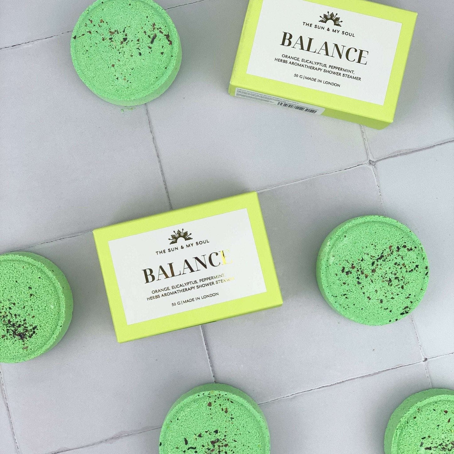 Balance Aromatherapy Shower Steamer⎜Eucalyptus, Citrus Scent - Jennie Dots