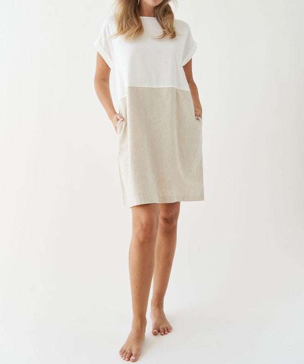 Bamboo Cotton Linen Dress - Jennie Dots