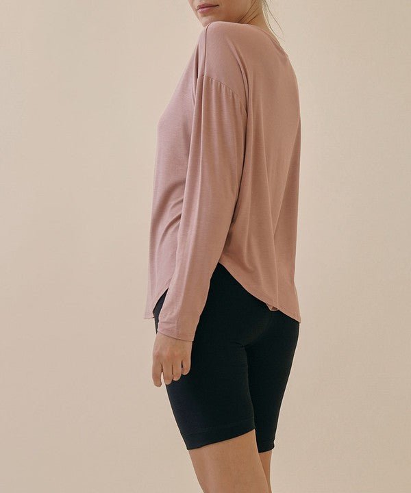 BAMBOO DOLMAN LONG SLEEVE TOP - Jennie Dots