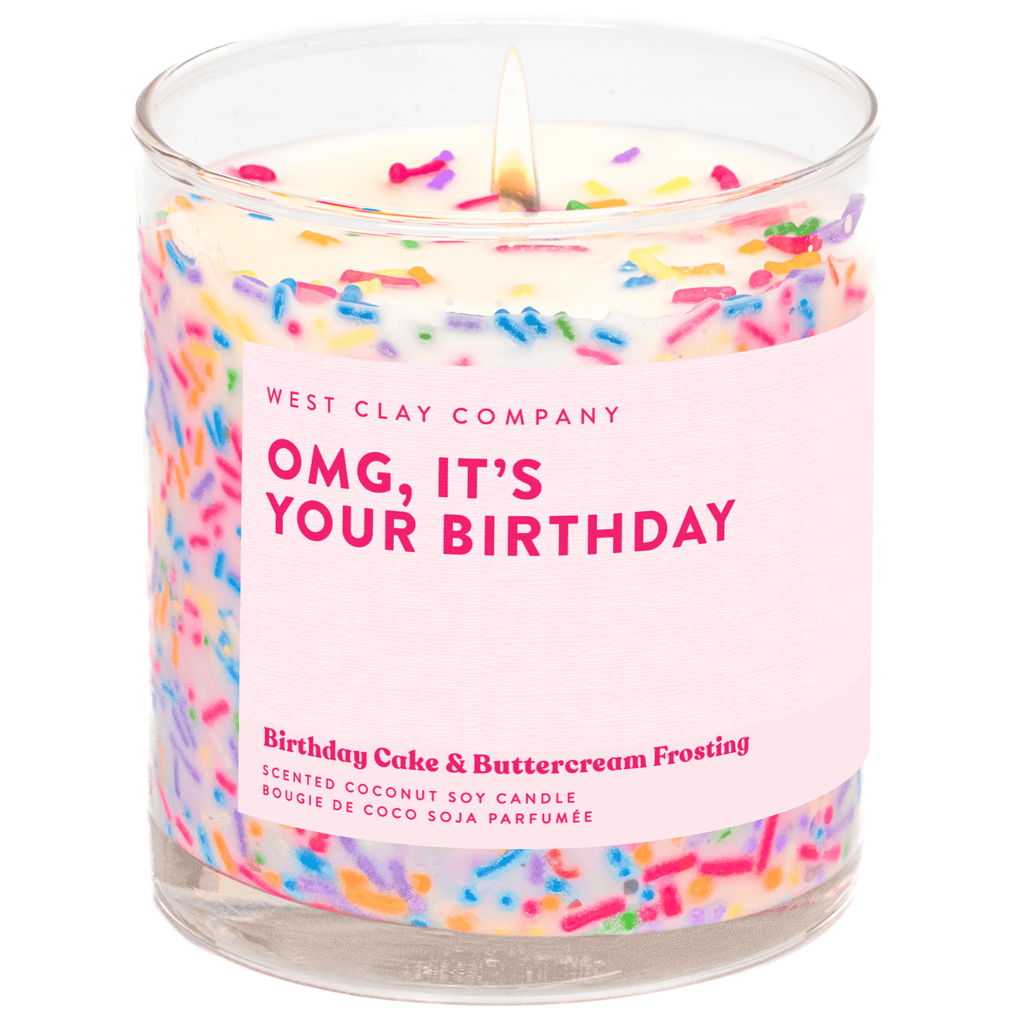 BIRTHDAY SPRINKLE CANDLE Vanilla Buttercream Sprinkles Cake - Jennie Dots
