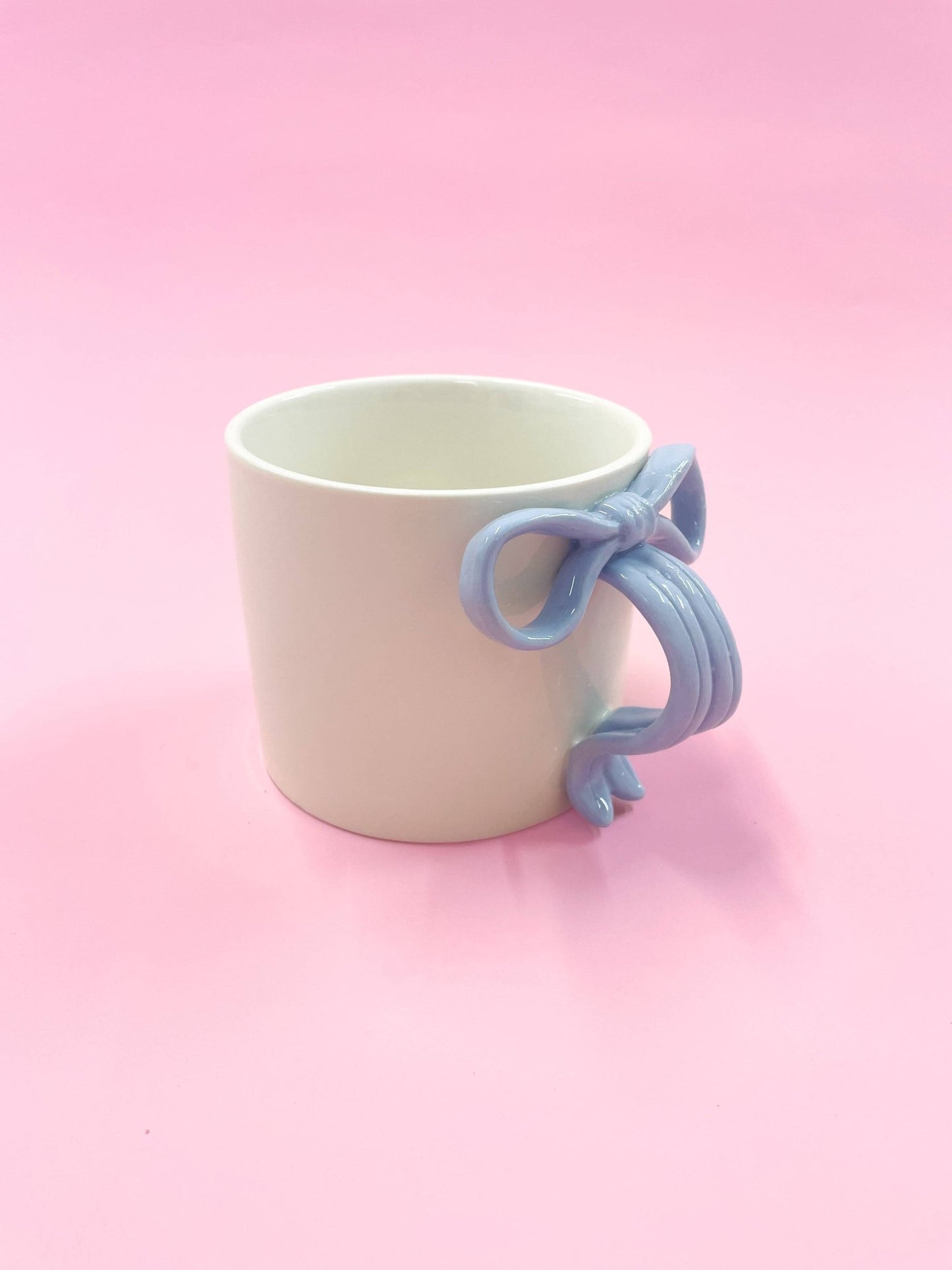 Blue Bow 15oz Ceramic Coffee Mug - Jennie Dots