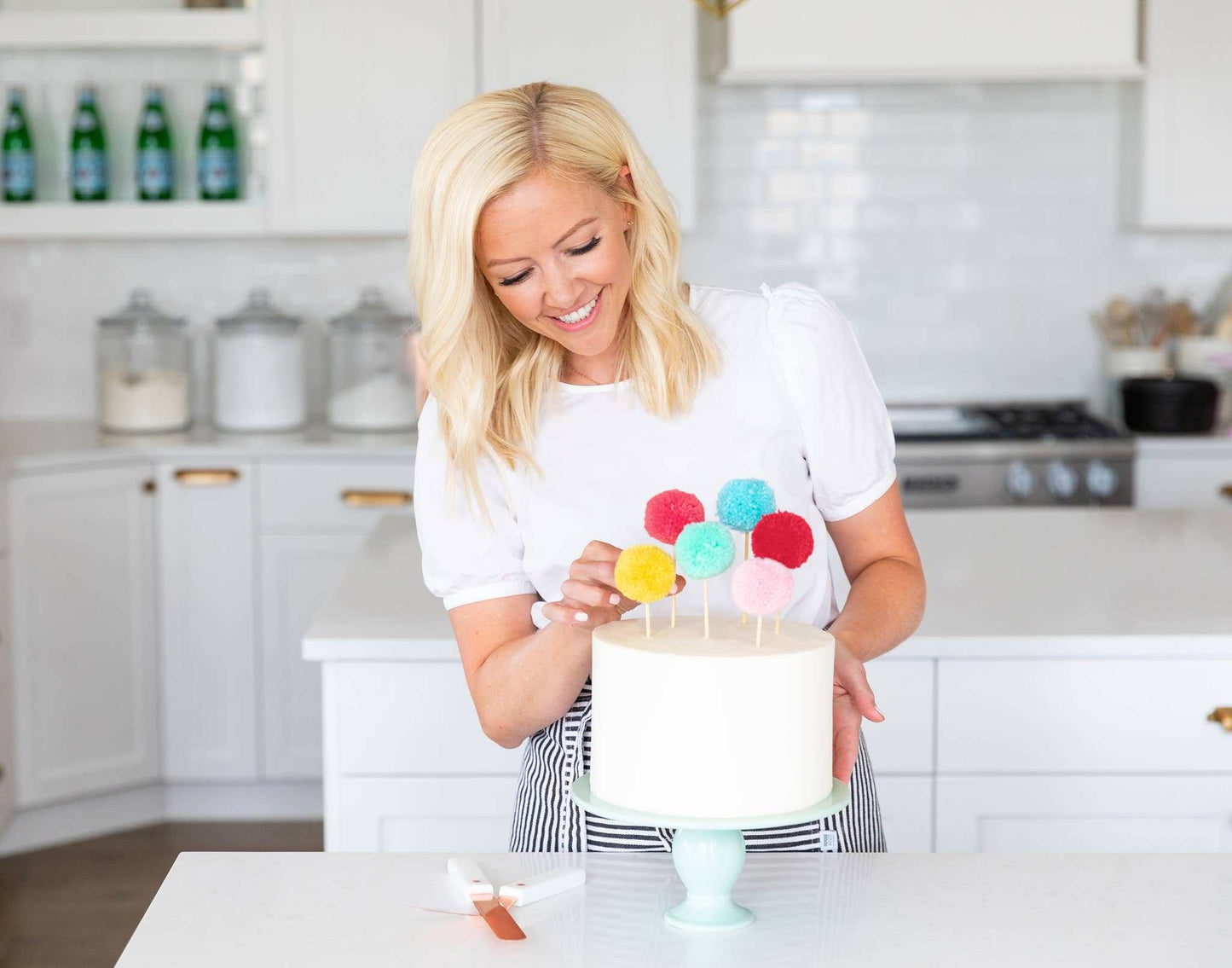 Cake By Courtney Pom Pom Cake Toppers - Jennie Dots