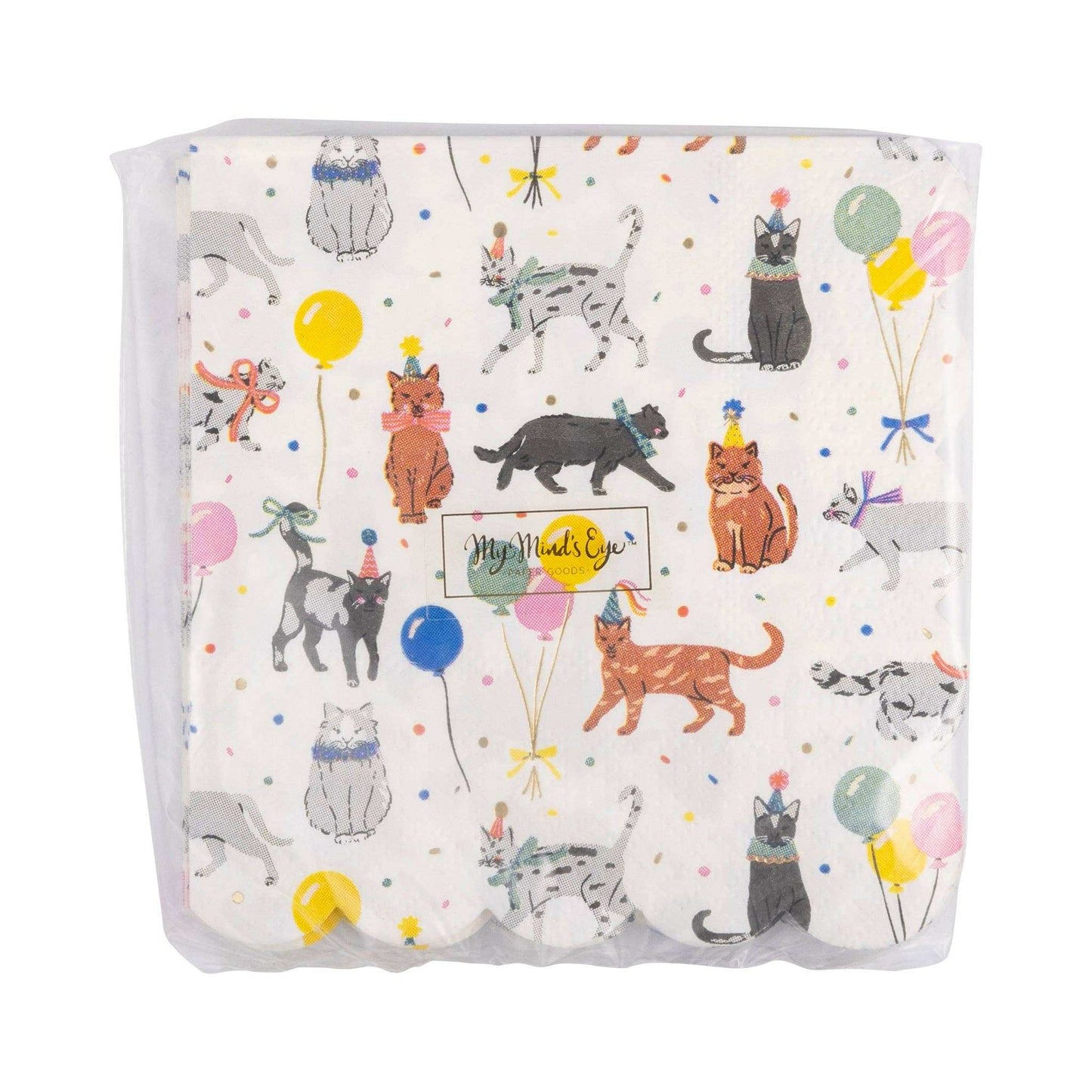 Cat Party Cocktail Napkin - Jennie Dots