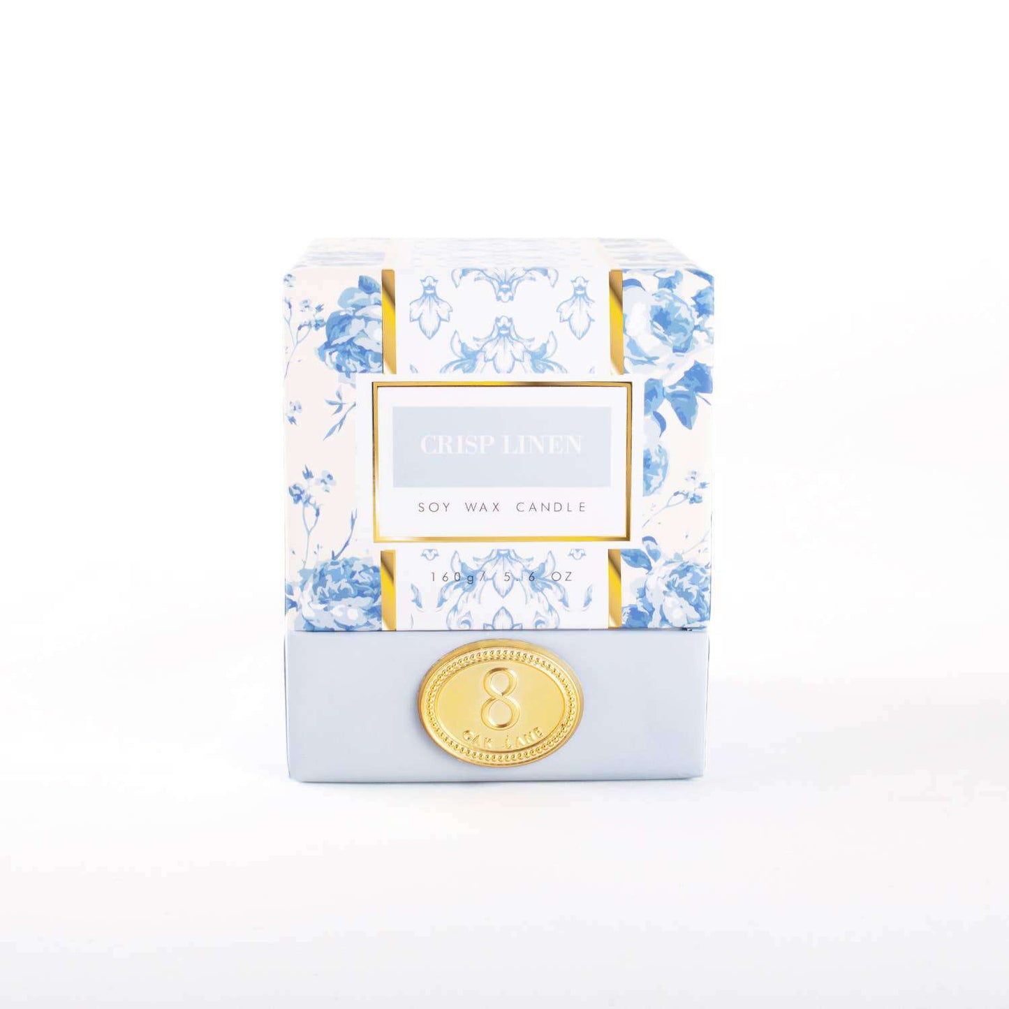 Crisp Linen 5.6oz Soy Wax Candle - Jennie Dots