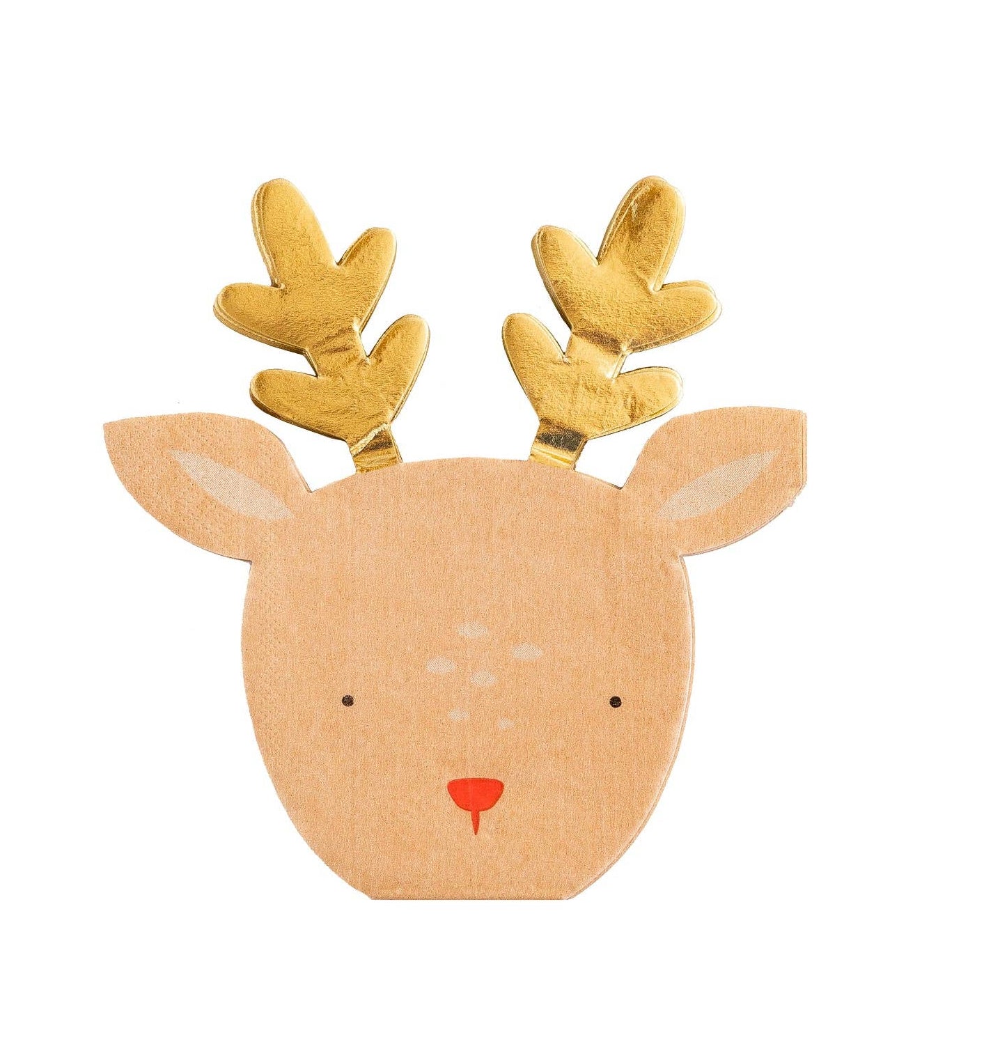Dear Rudolph Reindeer Shaped Guest Napkin - Jennie Dots