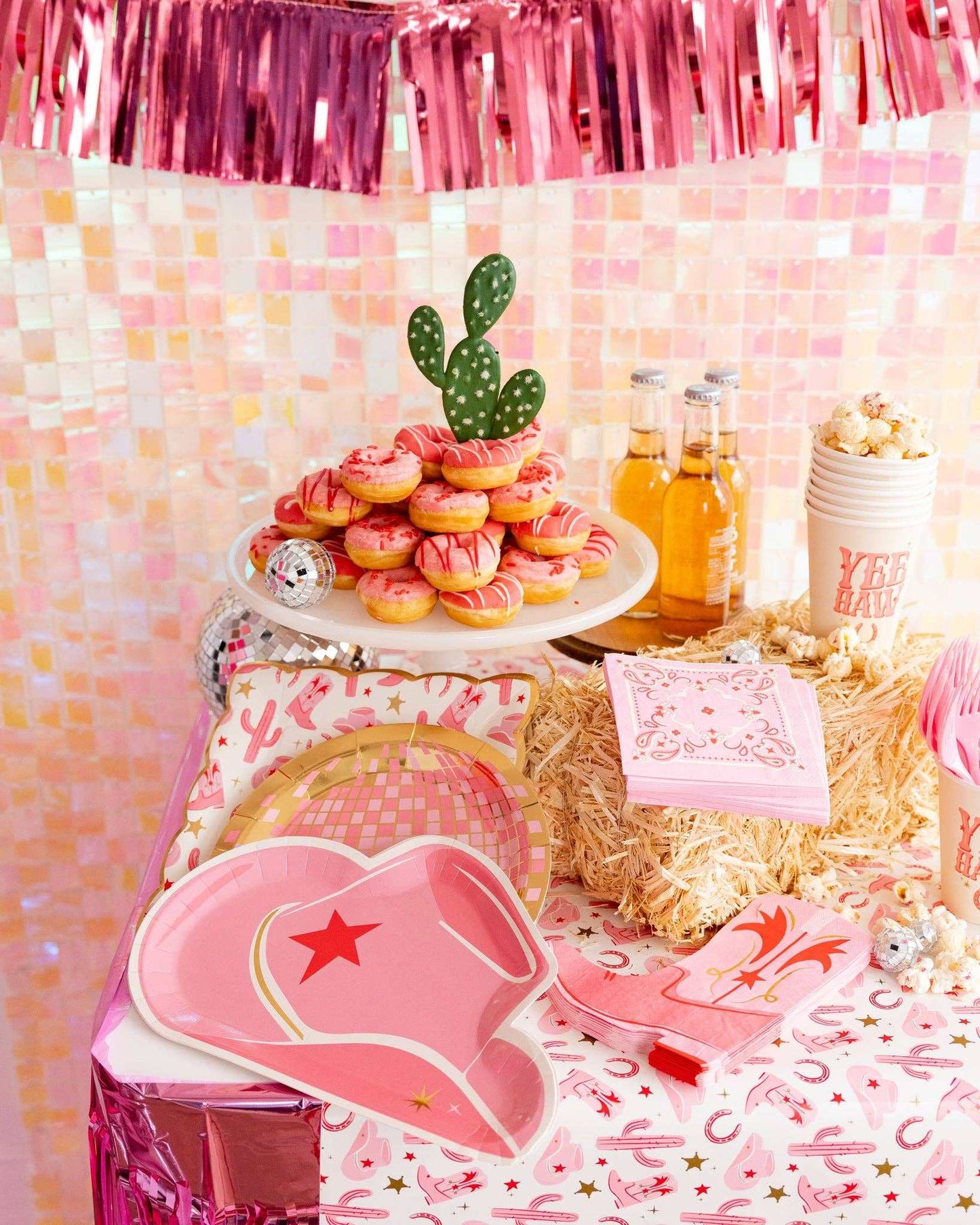 Disco Ball Paper Plate - Jennie Dots