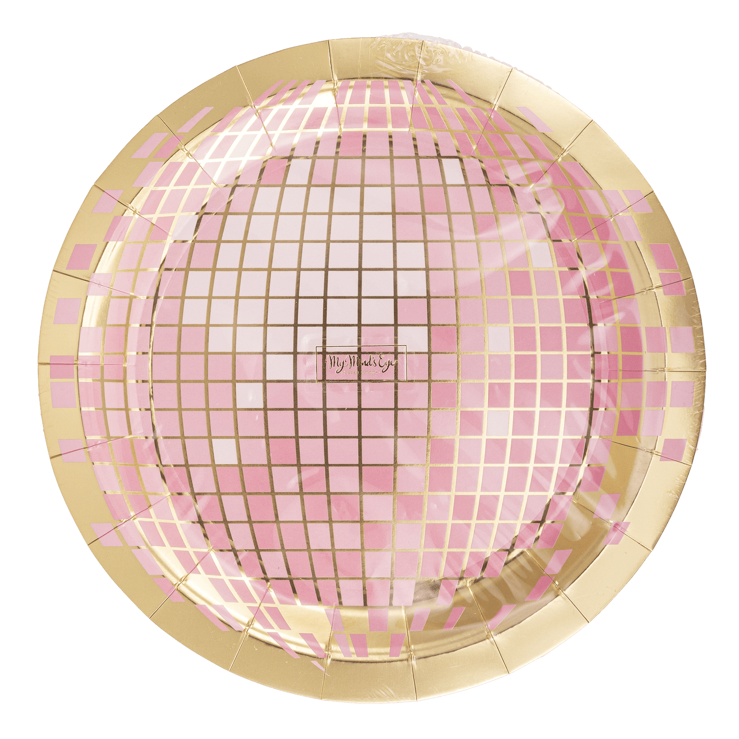 Disco Ball Paper Plate - Jennie Dots