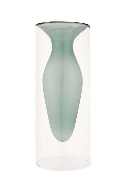 Double Layer Transparent Glass Vase 3 pcs/set - Jennie Dots