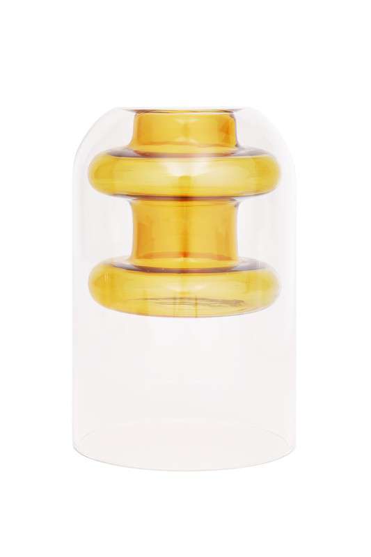 Double Layer Transparent Glass Vase 3 pcs/set - Jennie Dots