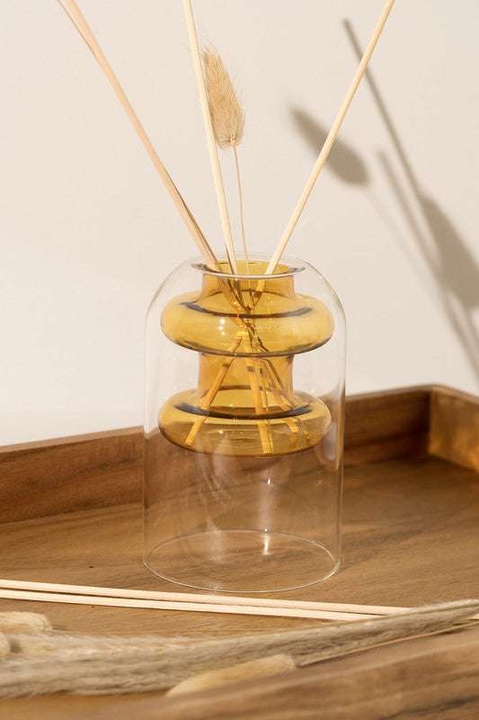 Double Layer Transparent Glass Vase 3 pcs/set - Jennie Dots