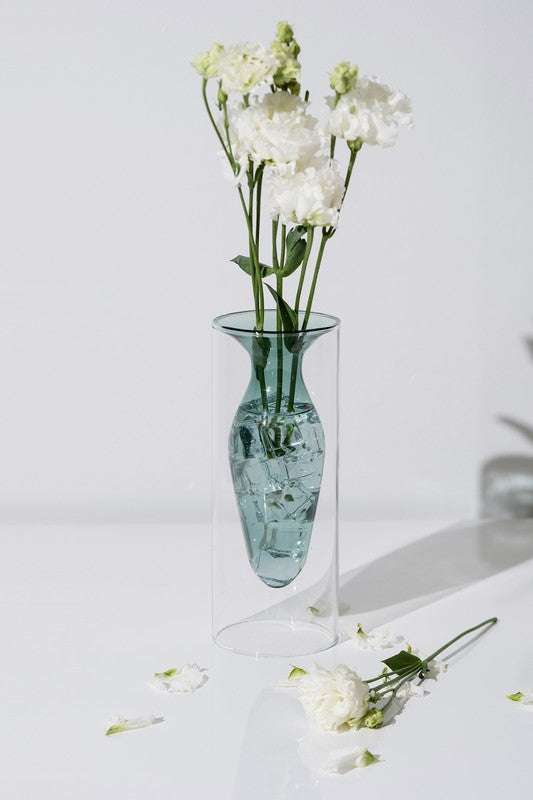 Double Layer Transparent Glass Vase 3 pcs/set - Jennie Dots