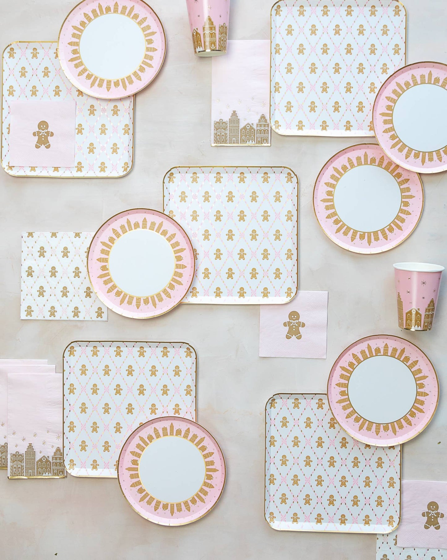 Bonjour Fête - PINK GINGERBREAD CUPS