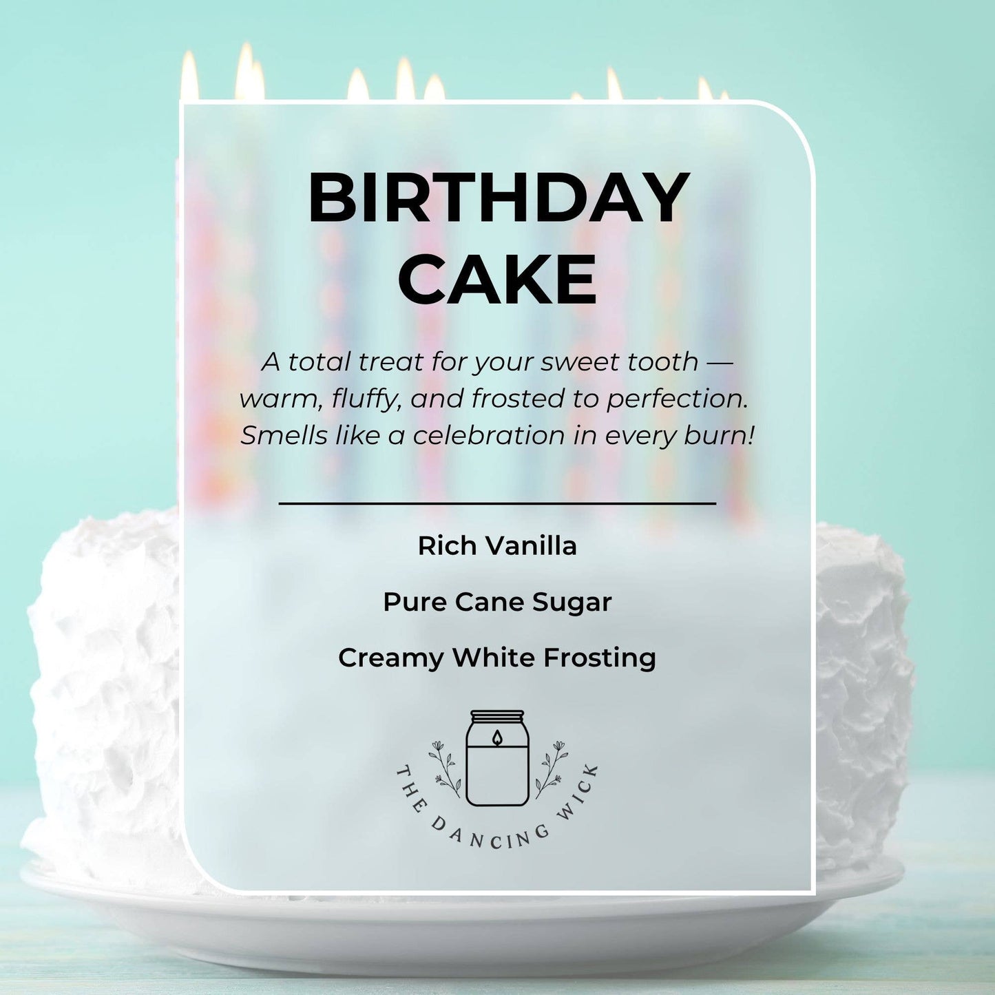 Happy Birthday Gift Candle / Vanilla (Birthday) Cake Scent