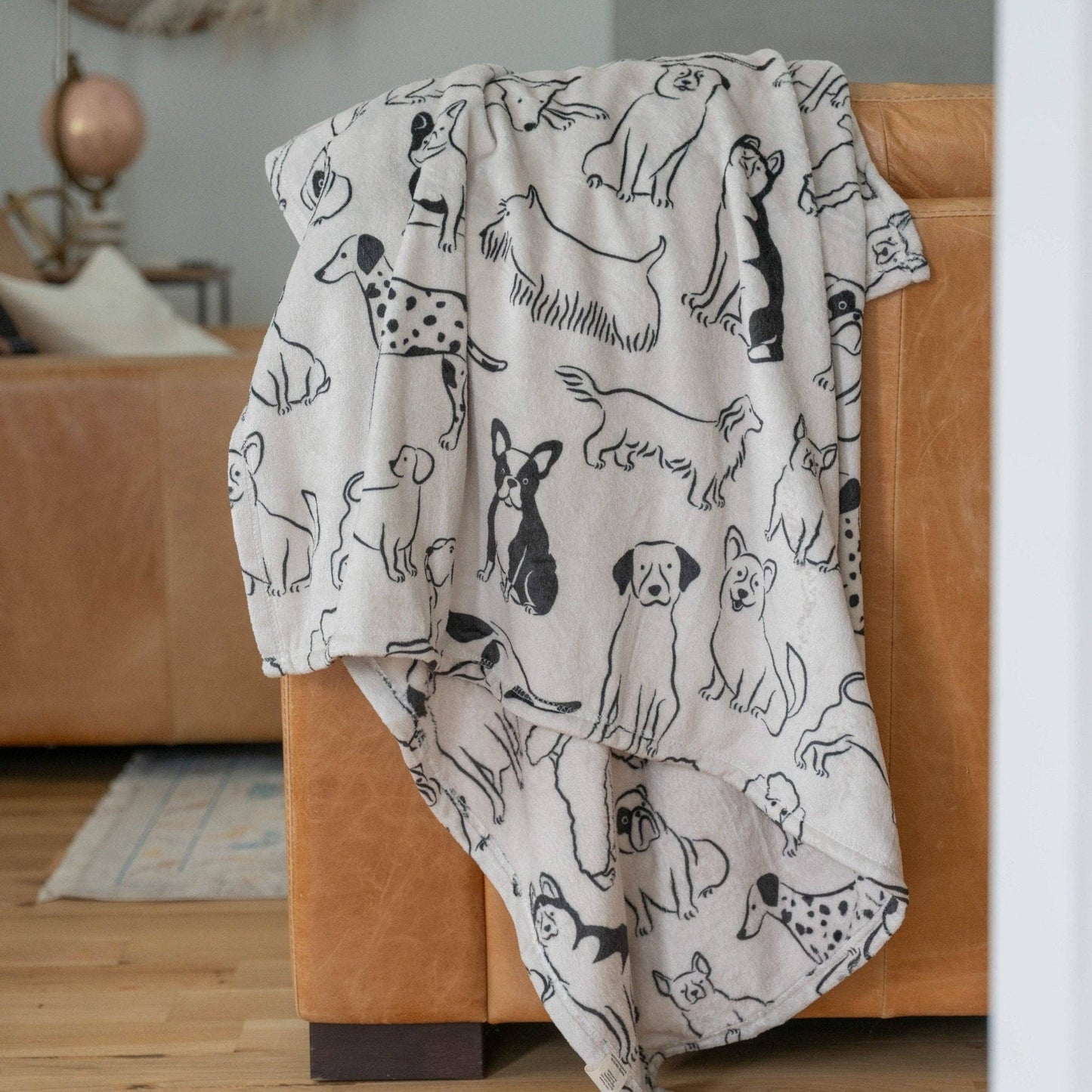 Ellie Sue - Good Dog Double Sided Throw Blanket - Jennie Dots