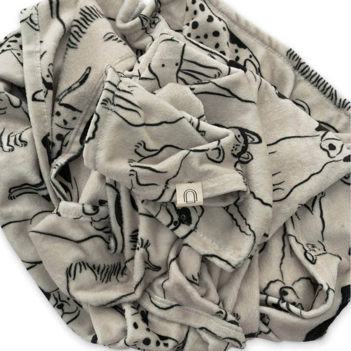 Ellie Sue - Good Dog Double Sided Throw Blanket - Jennie Dots