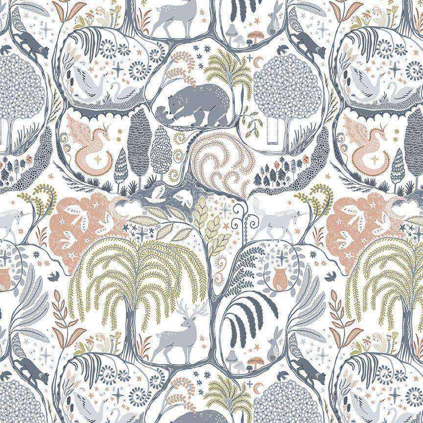 Lavender Eye Pillow in Secret Forest pattern box, soft cotton flannel, aromatherapy product.