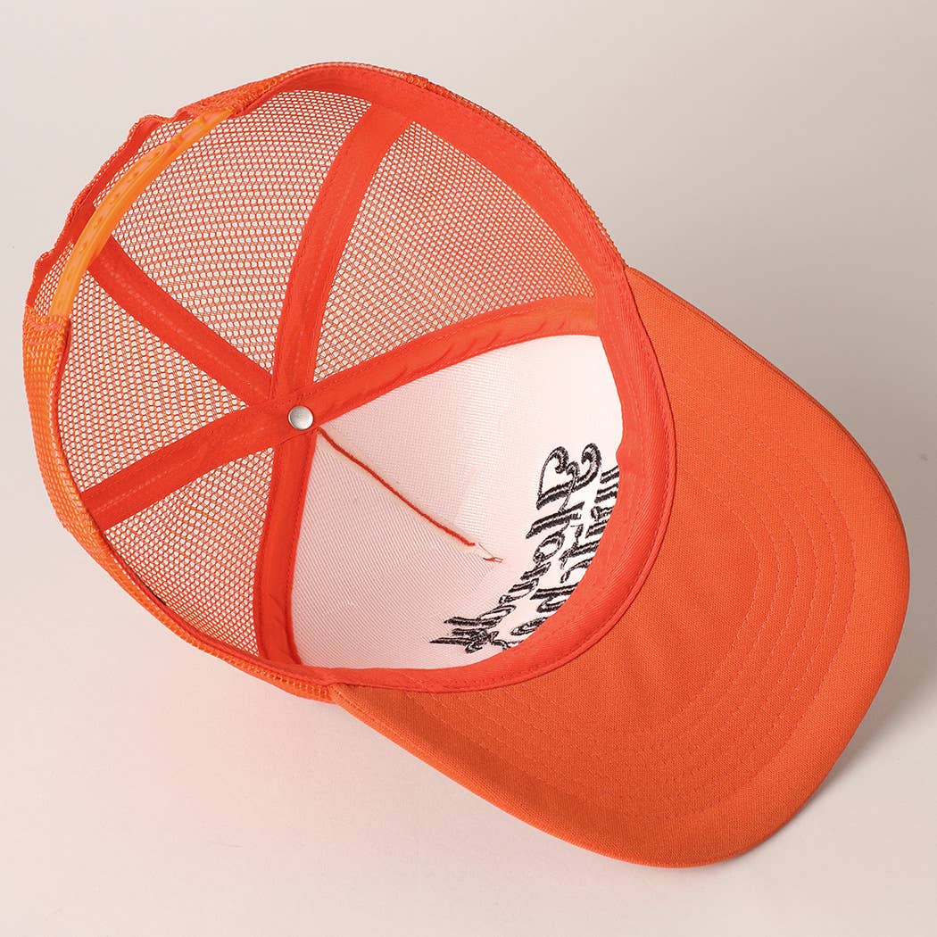 Fashion City - Howdy Witches Embroidered Mesh Back Trucker Hat - Jennie Dots