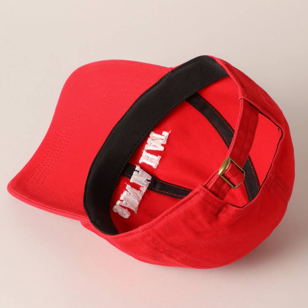 Fashion City - Santa Hat Text Embroidery Baseball Cap - Jennie Dots