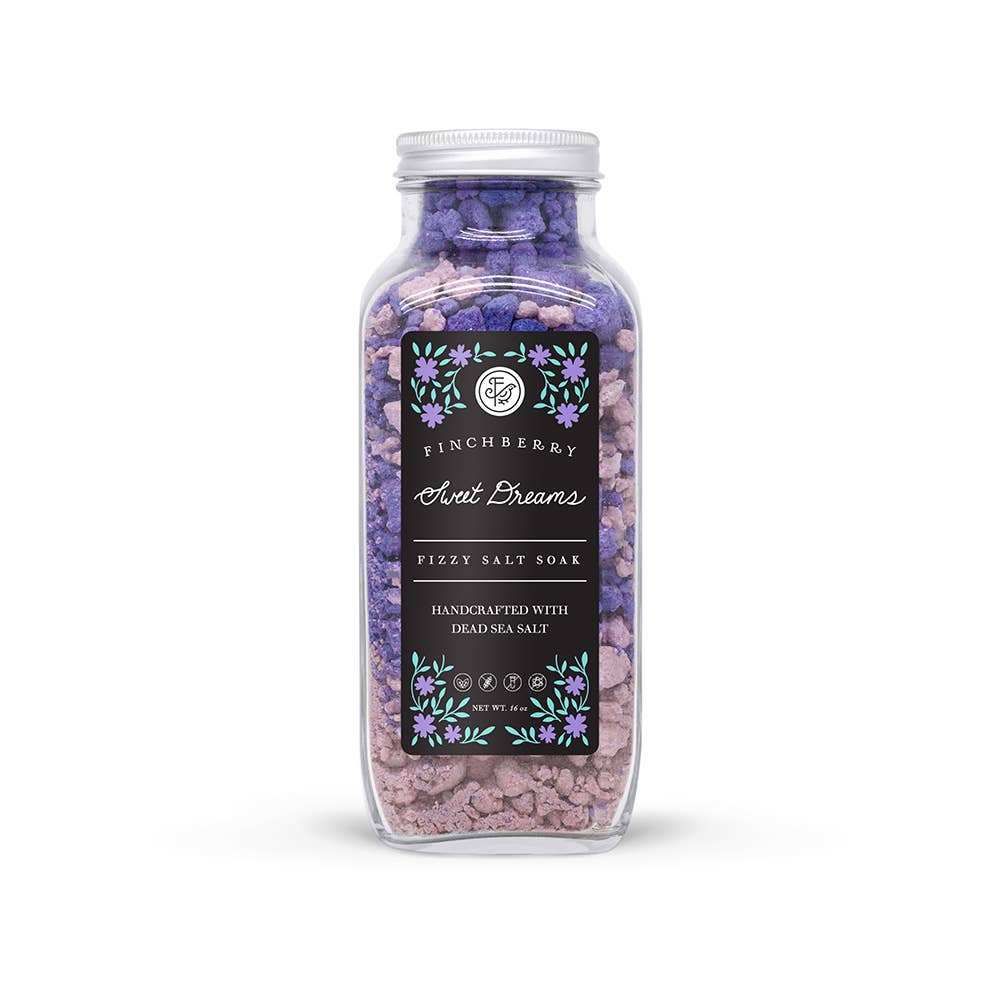 FinchBerry Congratulations 3 Pc Handcrafted Bath & Body Gift Set with Sweet Dreams Salt Soak.