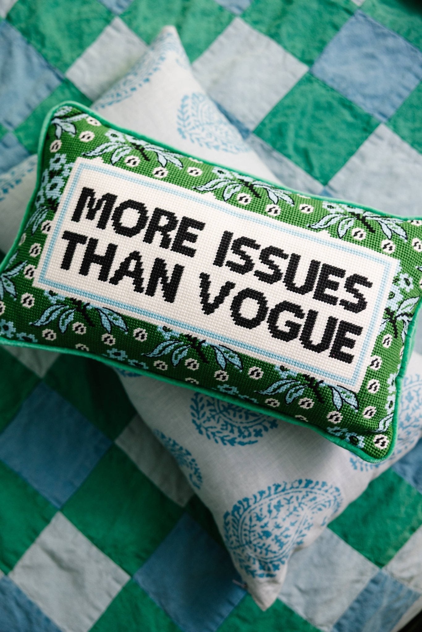 Furbish Studio - More Issues Needlepoint Pillow - Jennie Dots