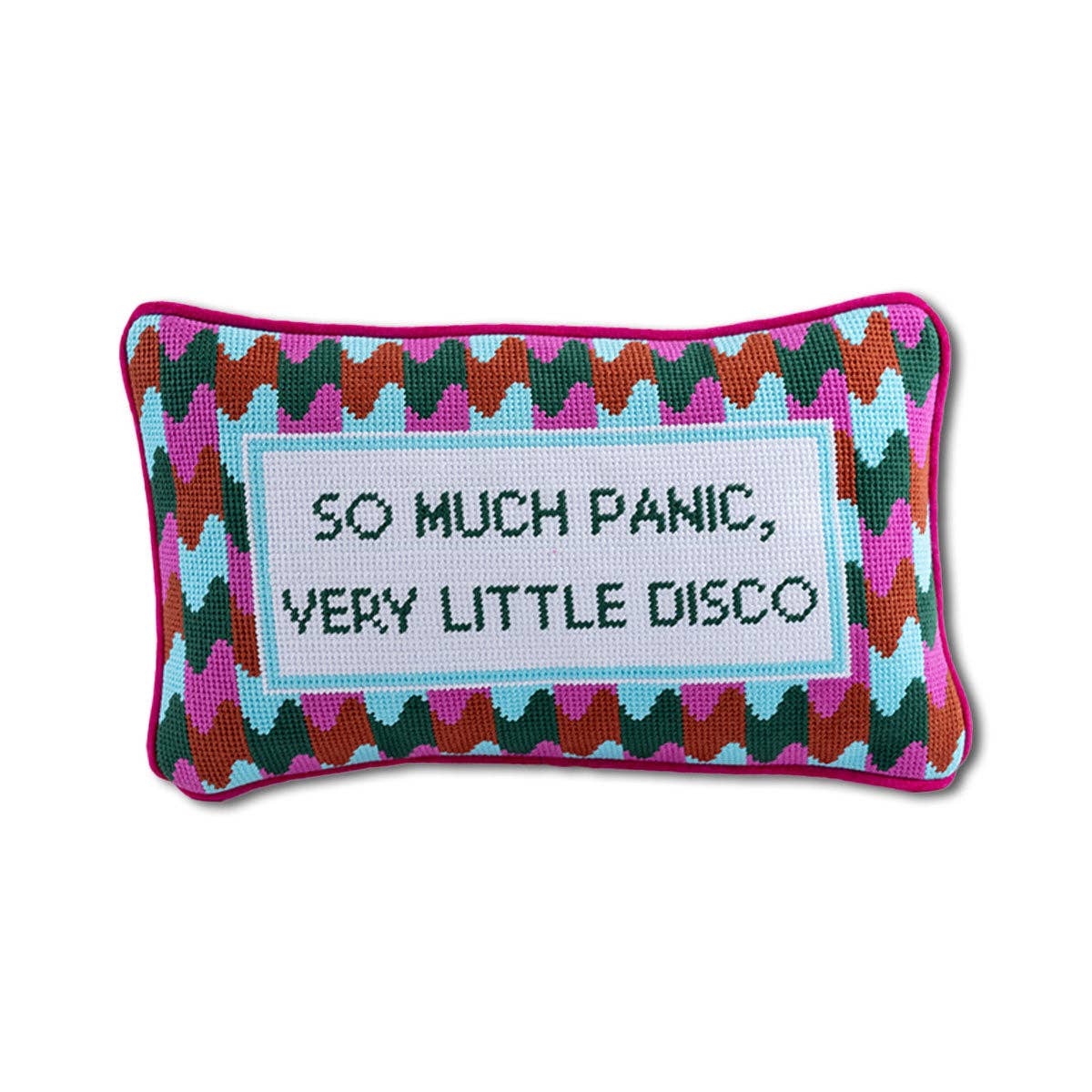 Furbish Studio - Panic at the Disco Needlepoint Pillow - Jennie Dots