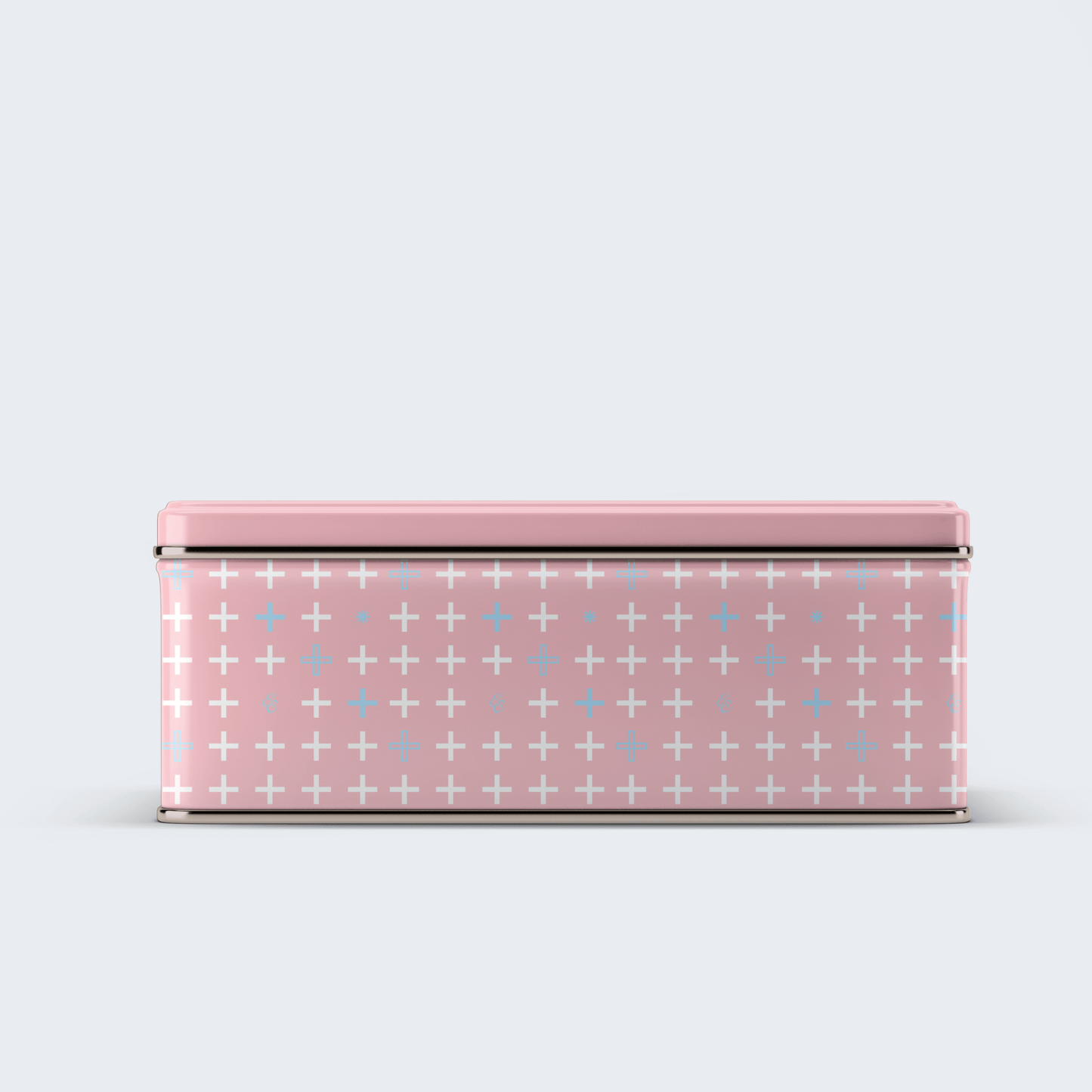 Gender Reveal Celebration Kit with pink tin and confetti poppers.