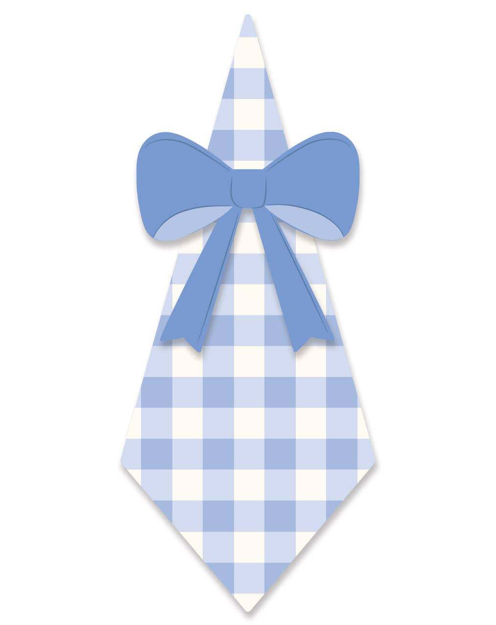 Gingham Guest Napkin and Ring Set - Jennie Dots