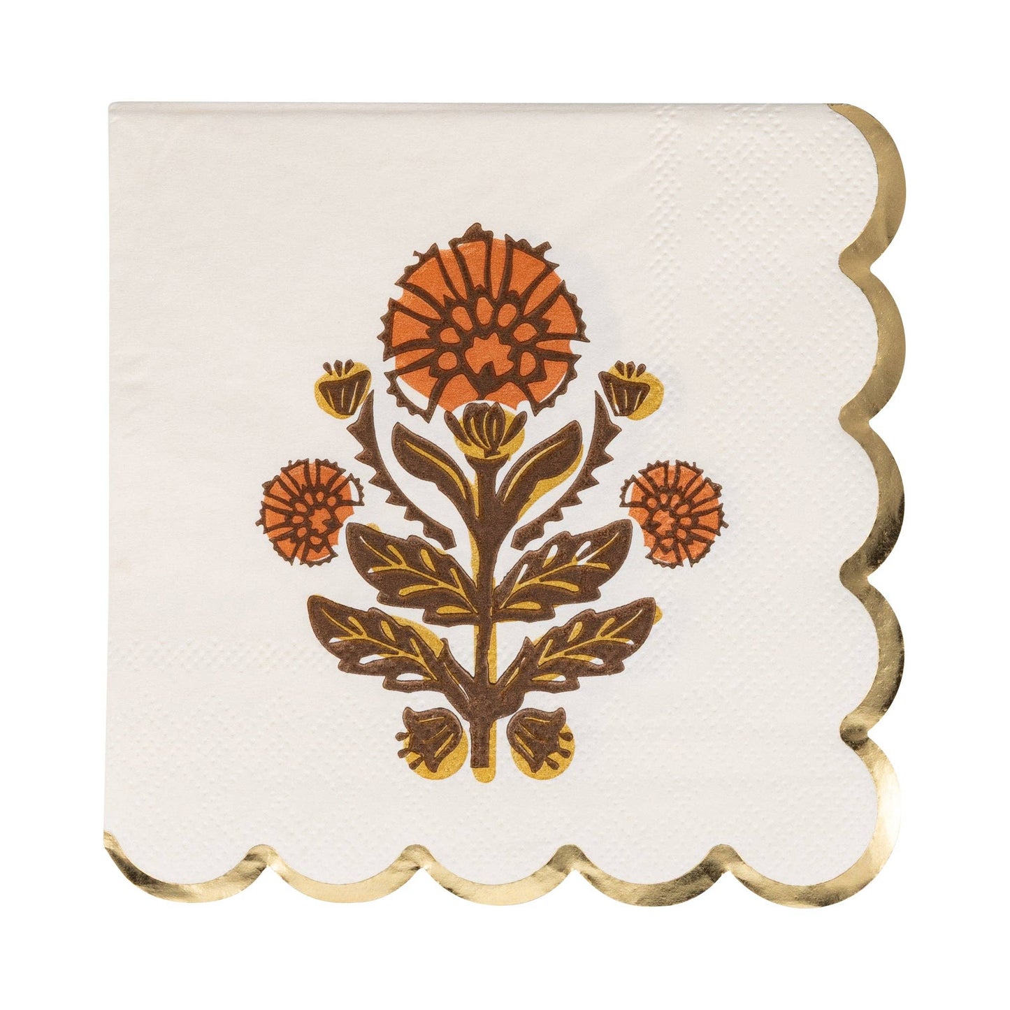 Give Thanks Floral Cocktail Napkin - Jennie Dots