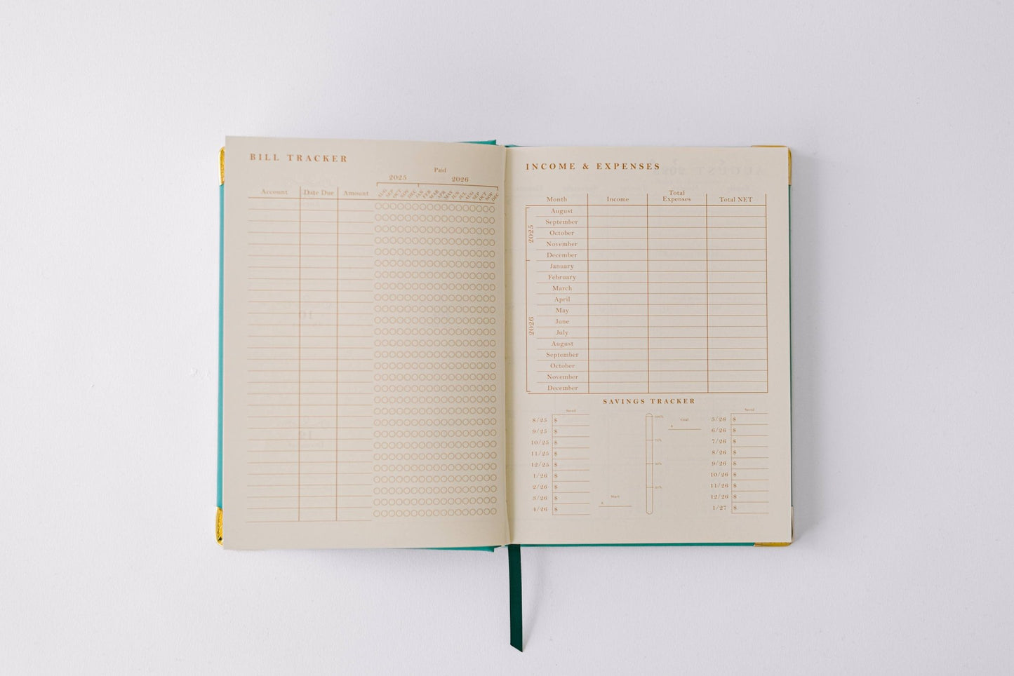 Good Juju Ink - 2026 Painted Frame 17 - Month Medium Bound Planner - Jennie Dots