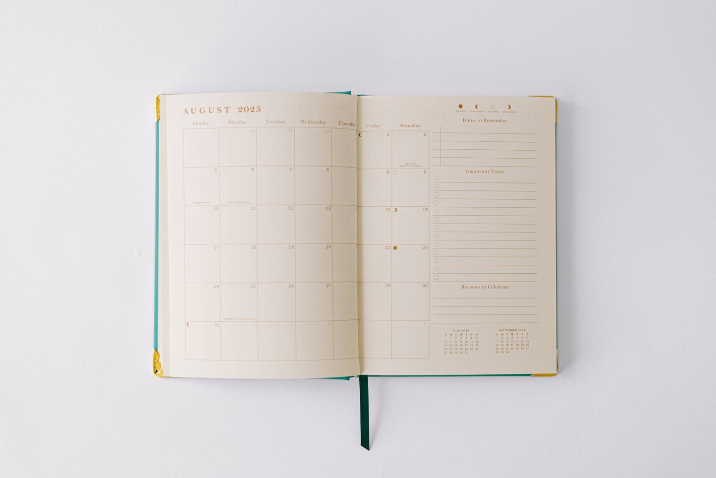 Good Juju Ink - 2026 Painted Frame 17 - Month Medium Bound Planner - Jennie Dots