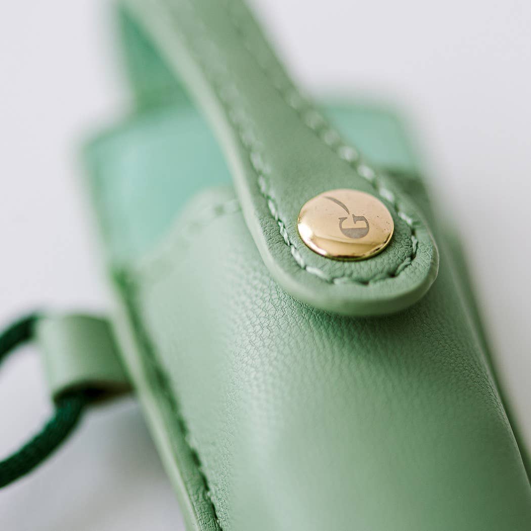 Good Juju Ink - Ivory and Gold Heirloom Scissors with Case - Sage Green - Jennie Dots