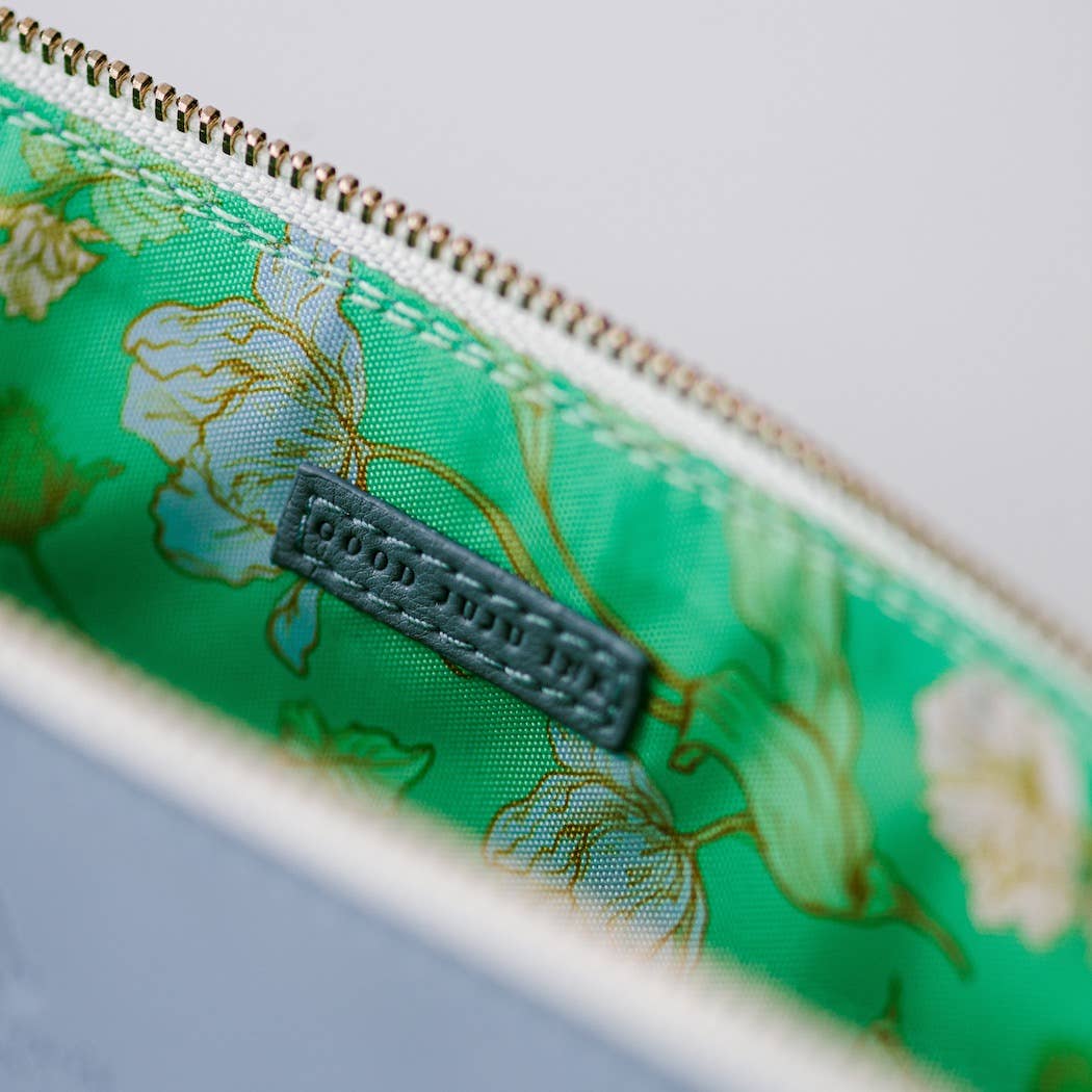 Good Juju Ink - Luxe Slim Pencil Pouch - Periwinkle - Jennie Dots