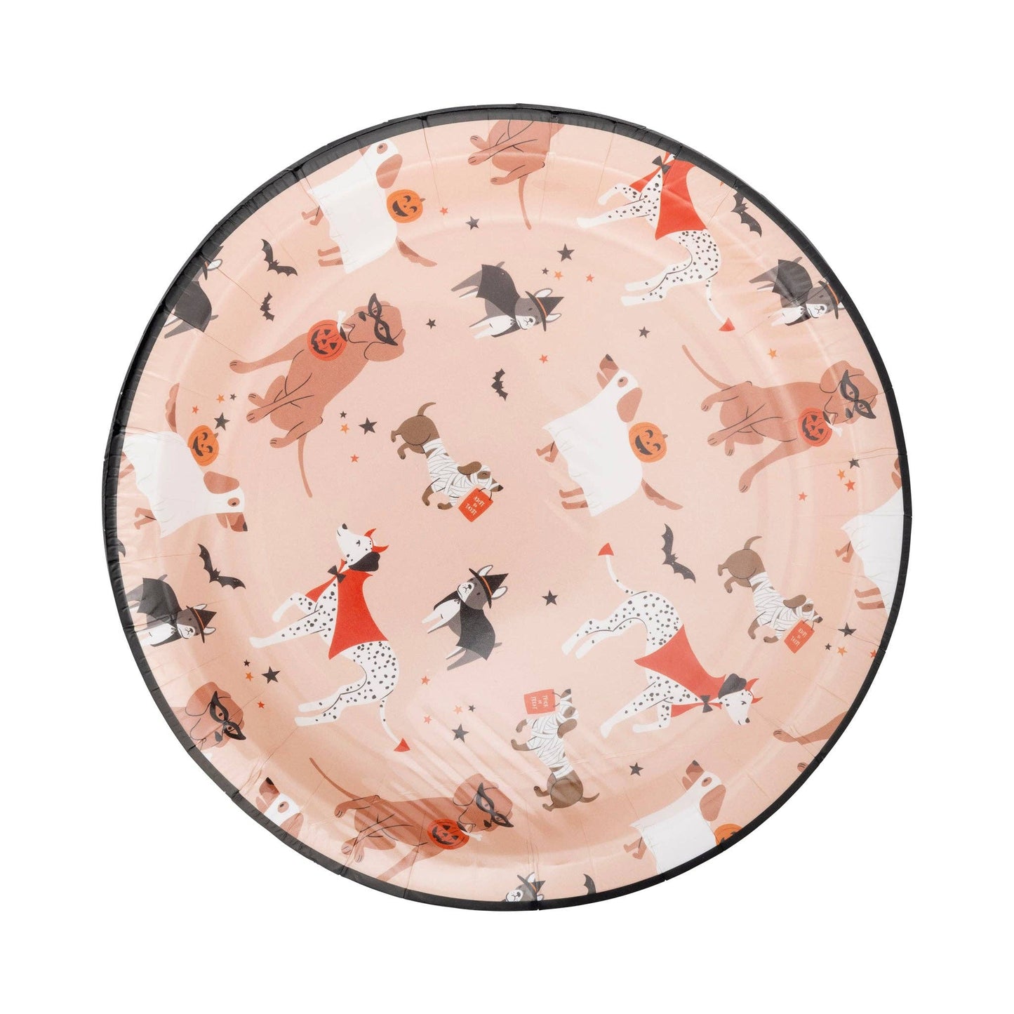 Halloween Costume Dogs Plate - Jennie Dots