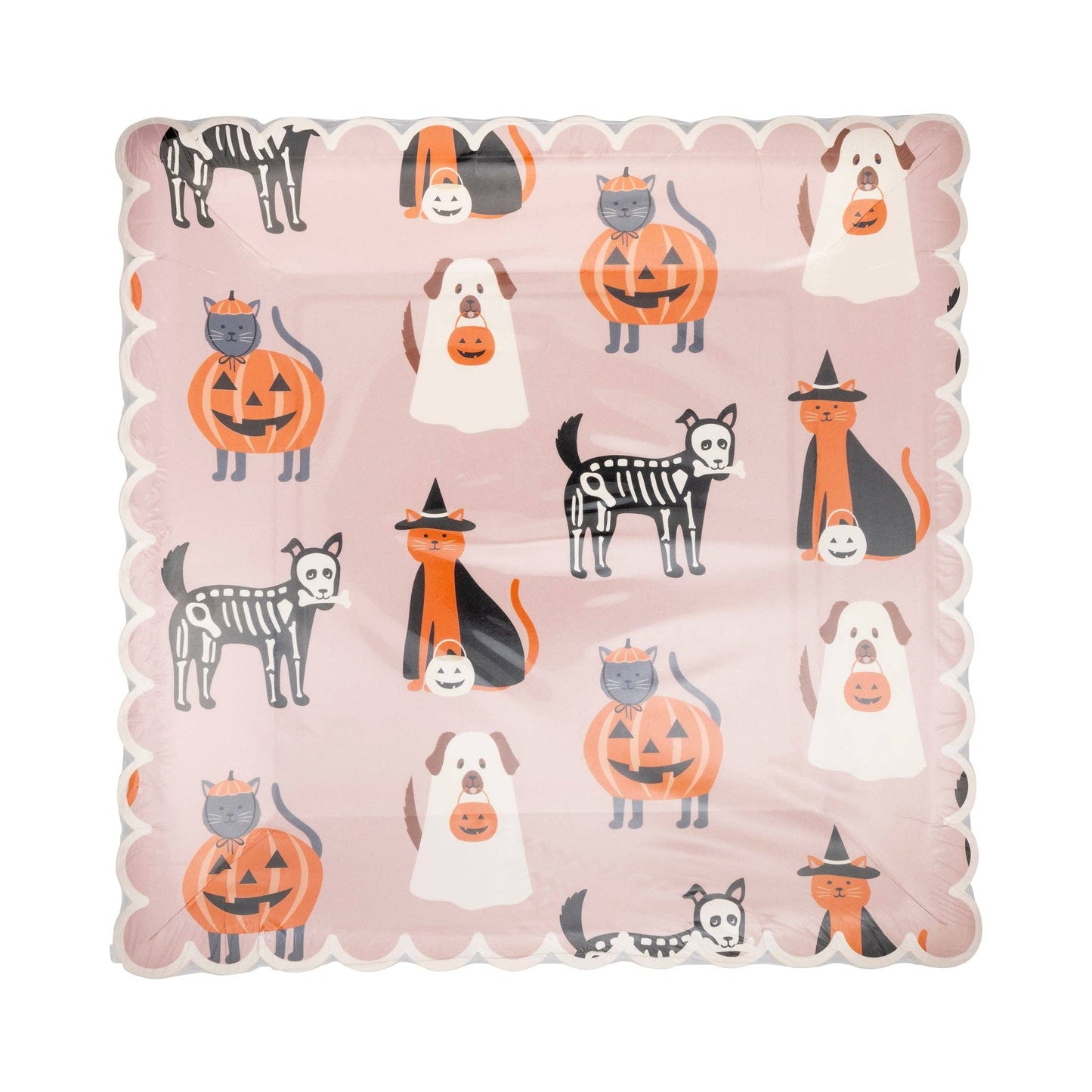 Halloween Costume Pets Plate - Jennie Dots