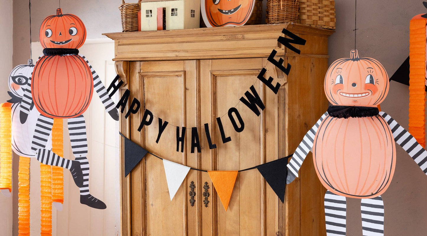 Halloween Felt Pennant Banner - Jennie Dots