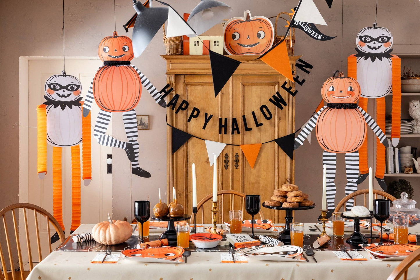 Halloween Felt Pennant Banner - Jennie Dots
