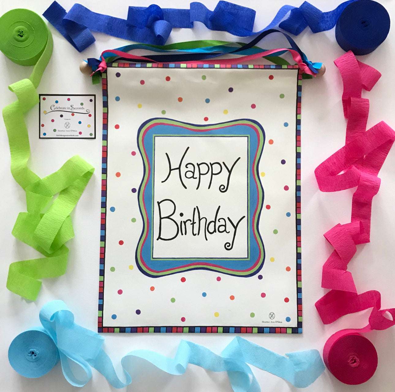 Happy Birthday Banner - Jennie Dots