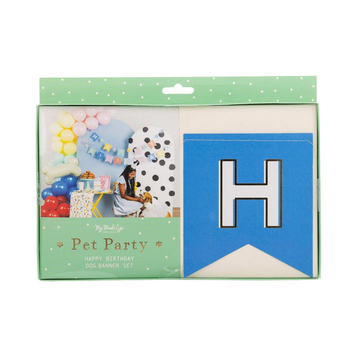 Happy Birthday Banner - Dog - Jennie Dots