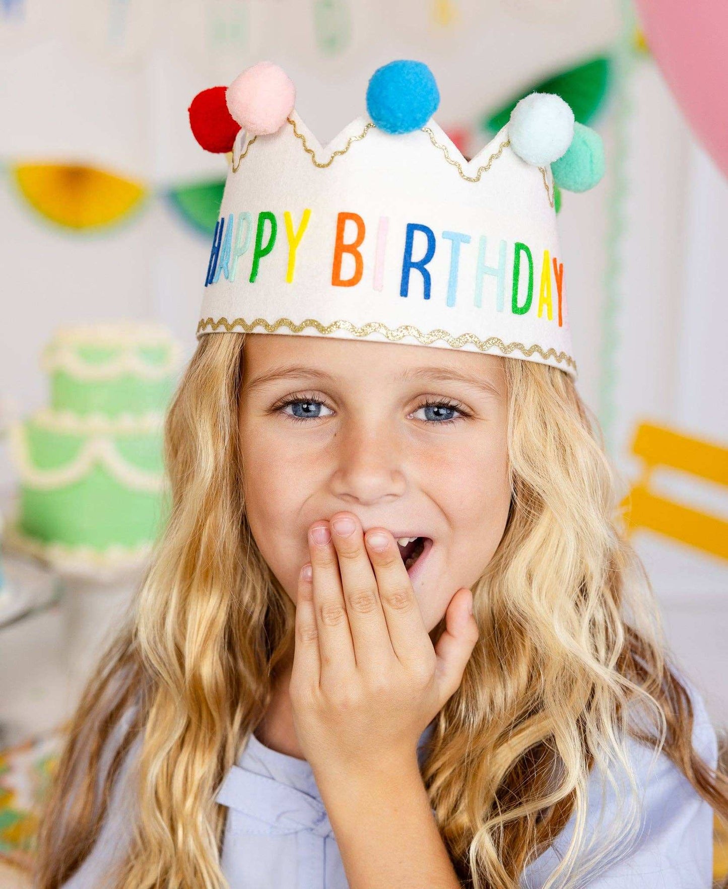 Happy Birthday Felt Crown - Jennie Dots