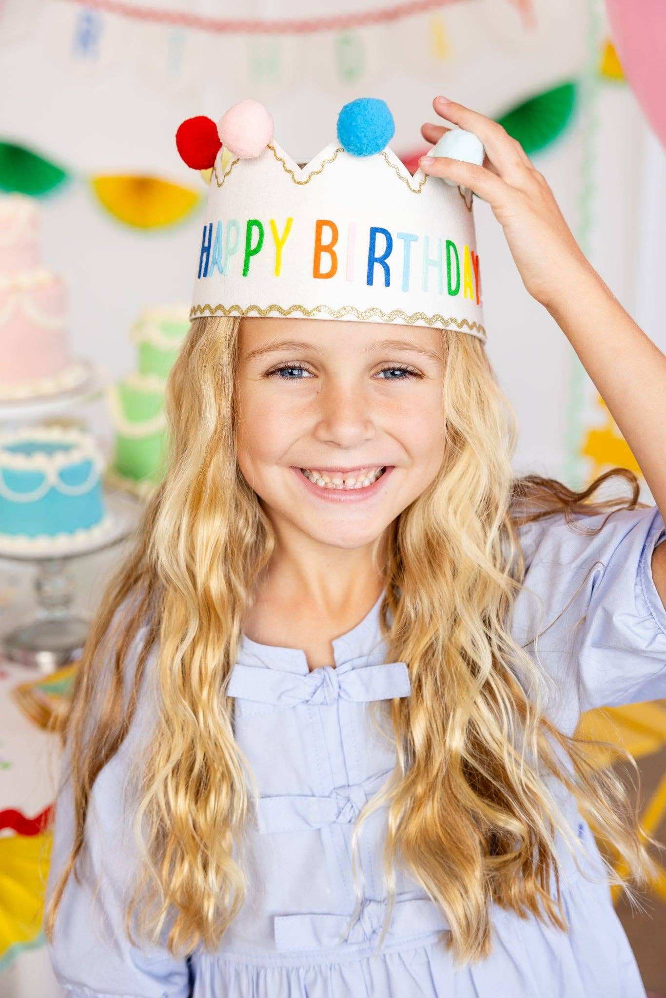 Happy Birthday Felt Crown - Jennie Dots