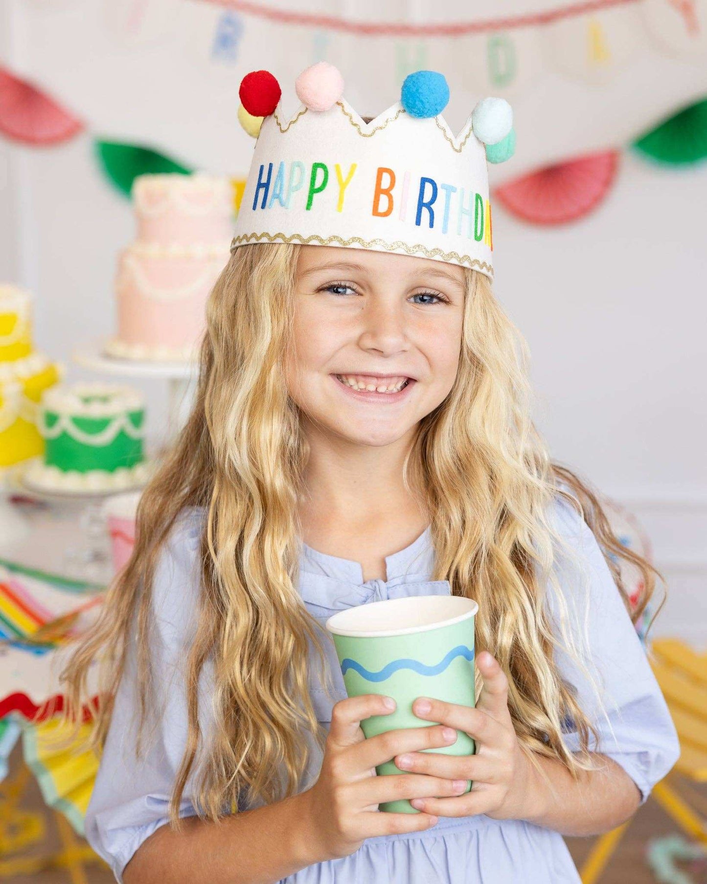 Happy Birthday Felt Crown - Jennie Dots
