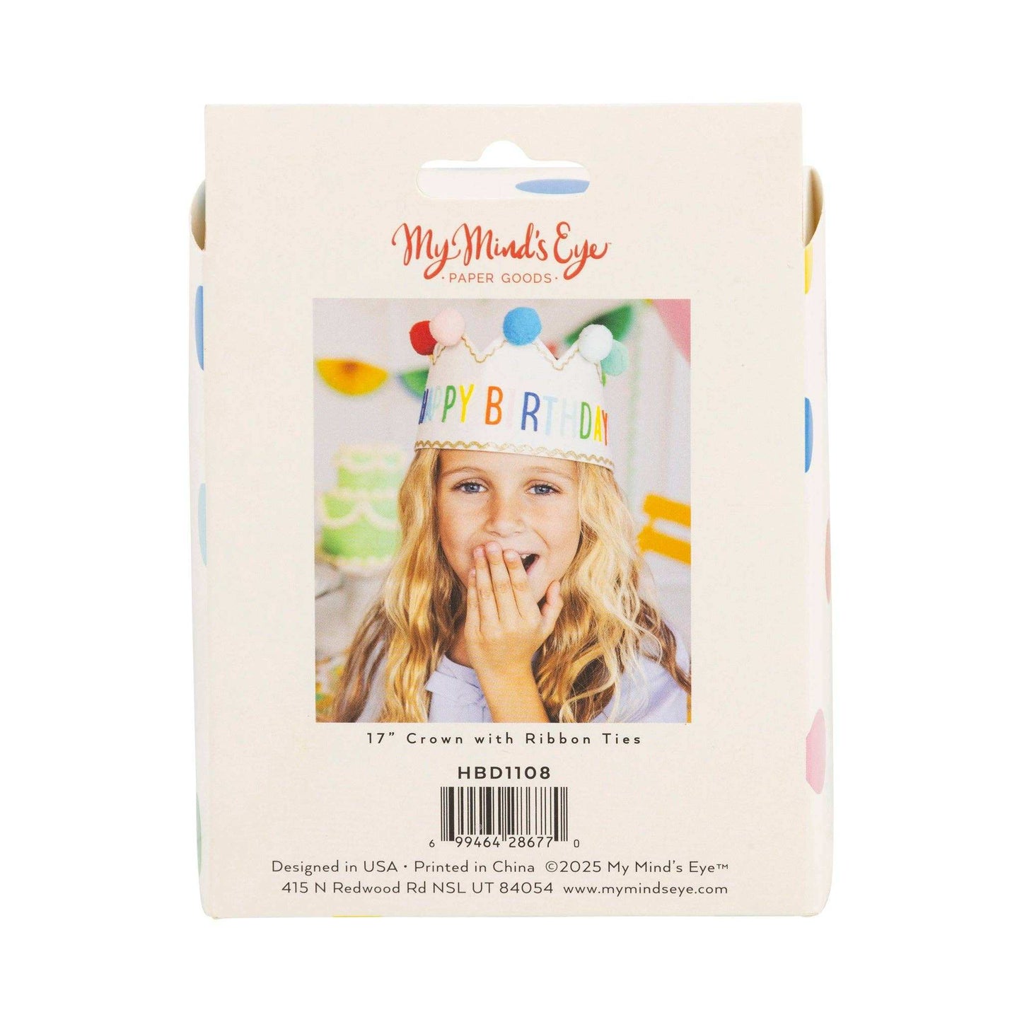 Happy Birthday Felt Crown - Jennie Dots